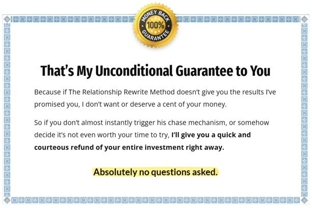 Relationship Rewrite Method Money Back Guarantee